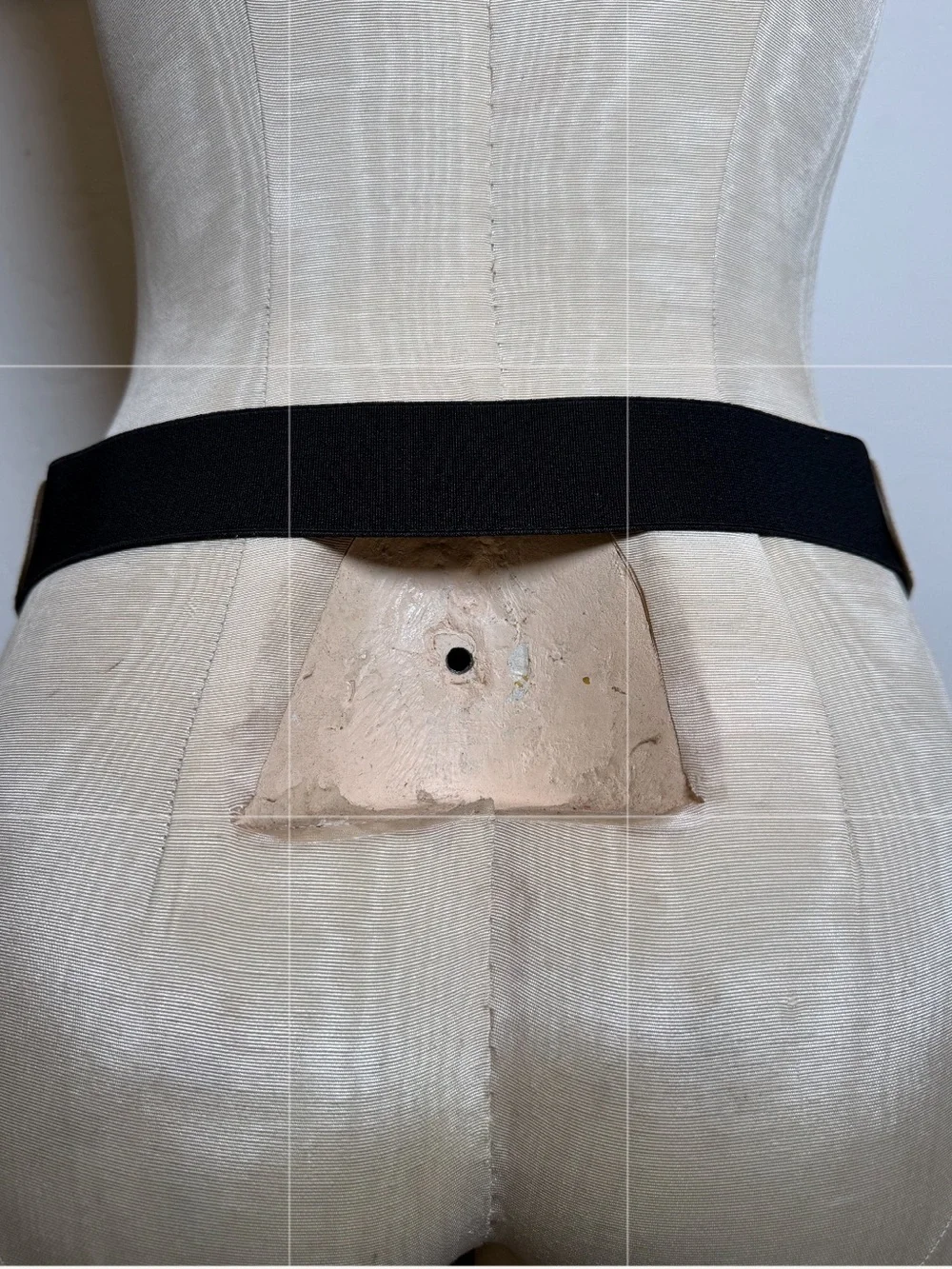 Gerard Darel Suede Leather Stretchy back Waist Belt Studded Made in Italy T2/M
